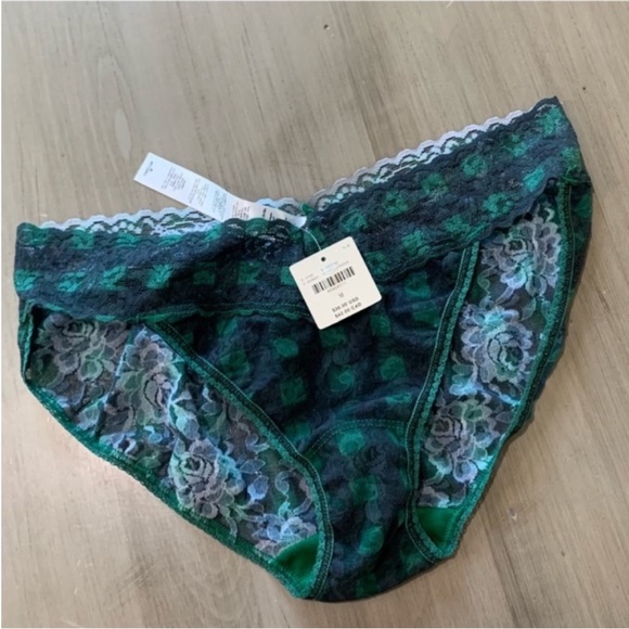Anthropologie Other - Anthropology Lace Trim Green Panties size M